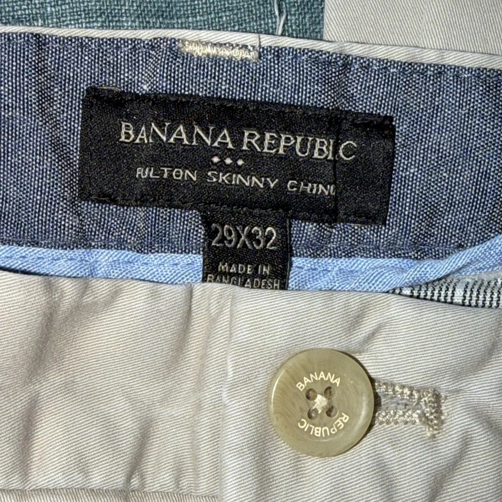 Banana Republic Fulton Skinny Chino Pants Khaki 29x32 On Tag Casual Men's Youth